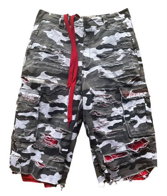 ED.34 Destroyed Baggy Shorts